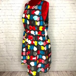 Kensie Polka Dot Party Dress: Size Large